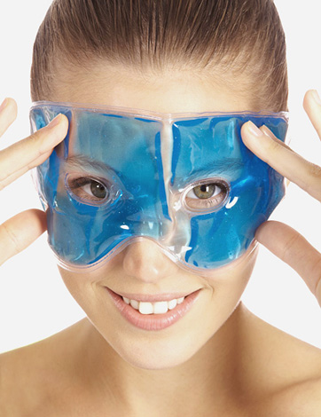 Masque de refroidissement avant les injections