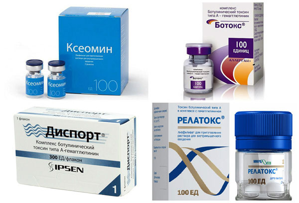 Xeomin, Botox, Dysport et Relatox contiennent de la toxine botulique