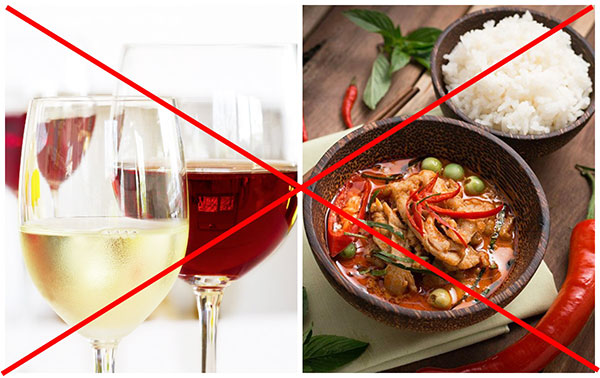 L'interdiction de l'alcool et des aigus pendant une journée après les injections de Botox